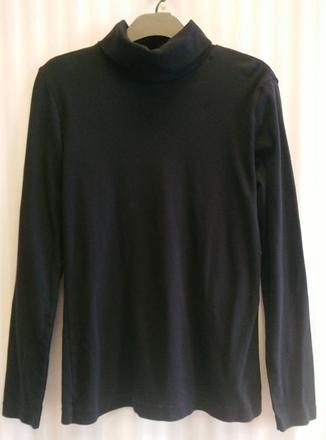 Dámsky čierny top - rolák, m, m