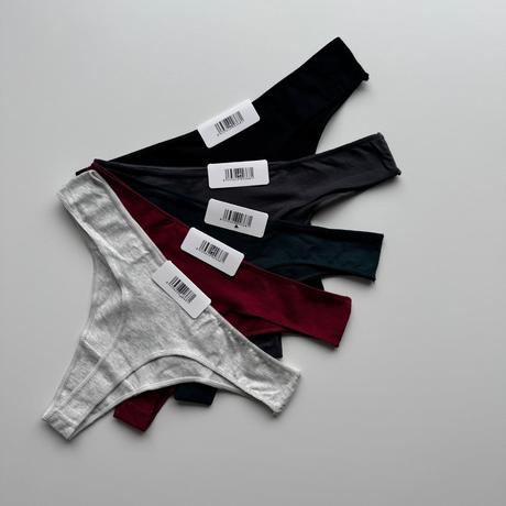 Dámske bavlnené tangá h368, l / m / s / xl