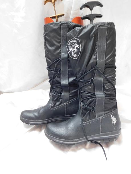 U.s.polo assn luxusne kožene čižmy, 37