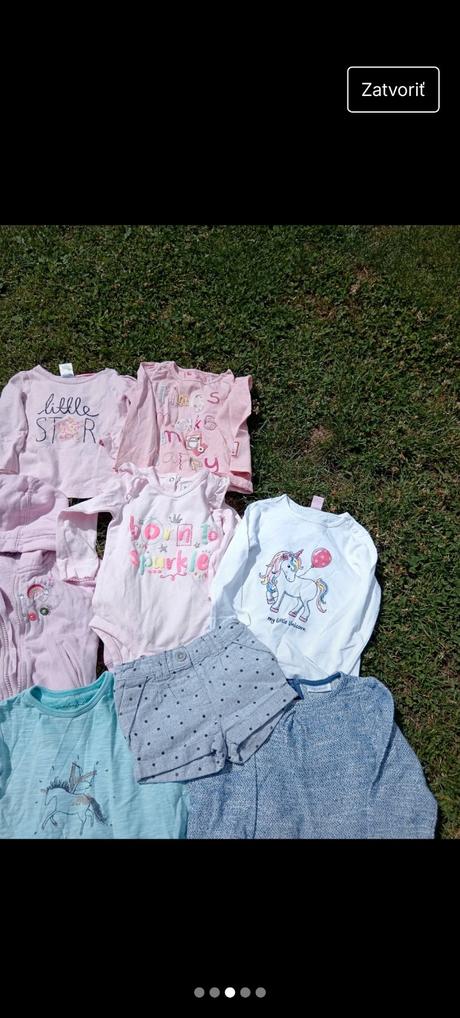 Balík dievčenského oblecenia 6-9 mesiacov, 68–80