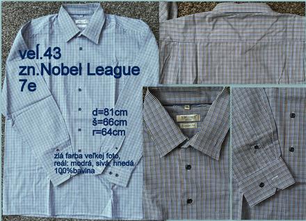 Pánska košeĺa veĺ.43, zn.nobel league, xxl
