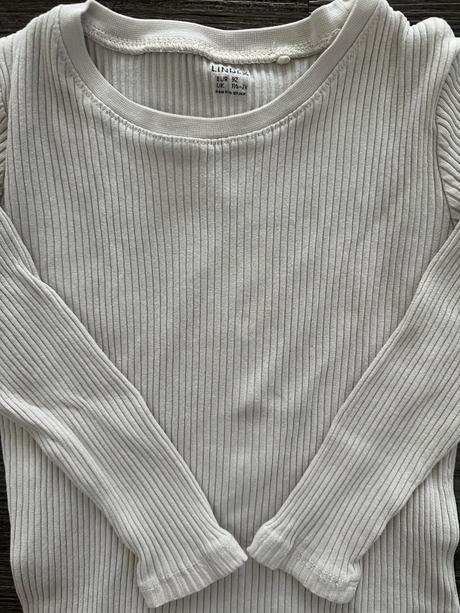Rebrované tričko dlhý rukáv, lindex,92