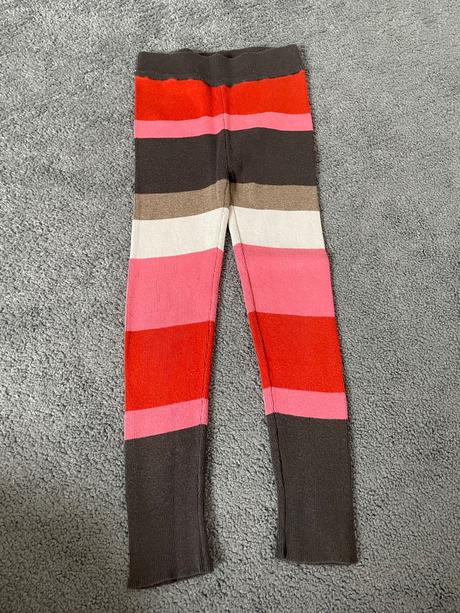 Rebrovane leginy pre štíhle dievčatko, h&m,104