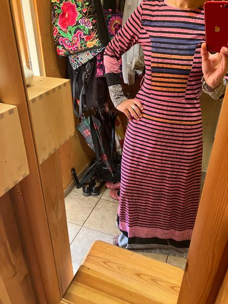 Dlhé pásikované šaty, angie,xs