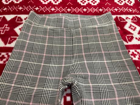 H&m-kockovane elasticke nohavice, h&m,152