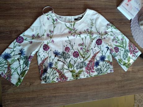 Romanticky crop top, m