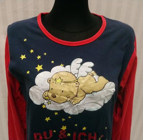 Modro červené pyžamo s motívom, steinbeckwelt, xl, xl