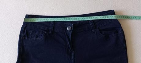 Modré riflové nohavice, f&f,40