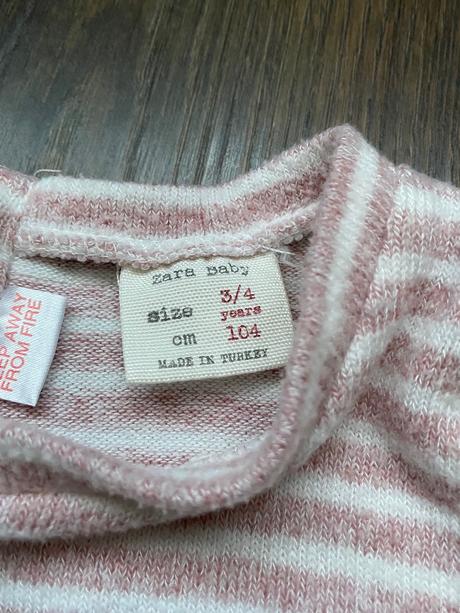 Zara jemny pasikavy svetrik, zara,104