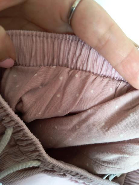 Ružove zateplené nohavice hm 80, h&m,80