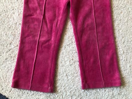 Ružové zamatové nohavice/tepláky 86, 86