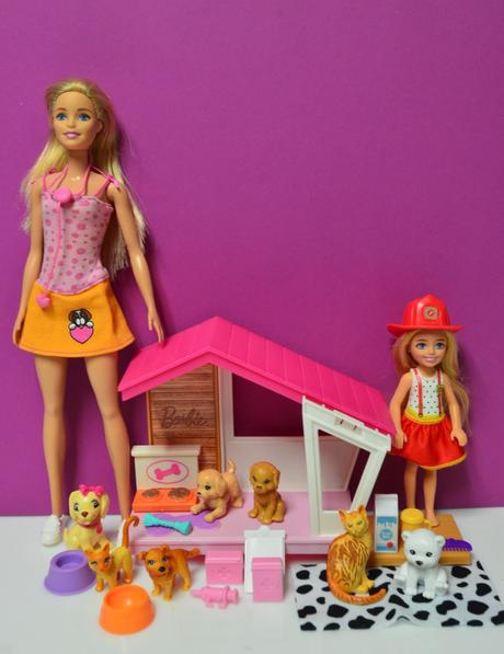 Barbie bábika chelsea zvieratá, 