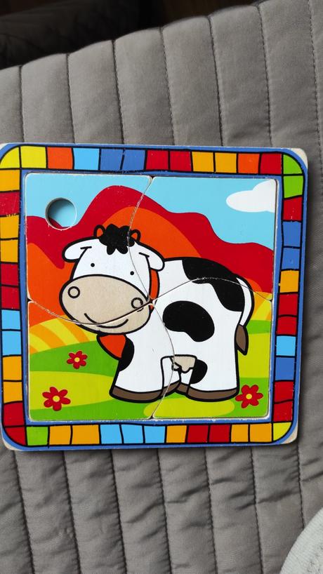 Drevene puzzle pre najmensich - 4  casti, 