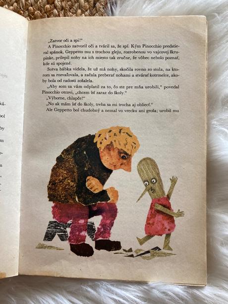 Pinocchio carlo collodi krásna retro kniha (1966),