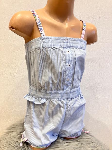 Dievčenský pásikavý letný overal overkids (5r.), 110
