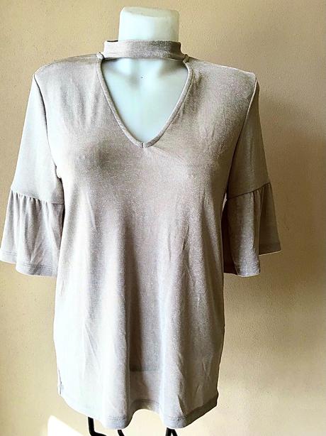 Krasny trblietkavy nekrcivy top /41, vero moda,m