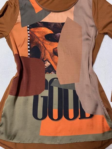 Top so vzorom zn. magenta, m