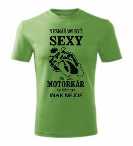 Pánske tričko - sexy motorkár - xxl, xxl