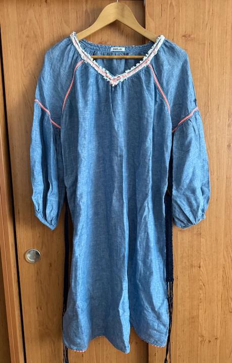 Replay denimové šaty s opaskom, replay,xs