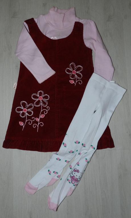 Šatky+rolák+pančuchy, 98