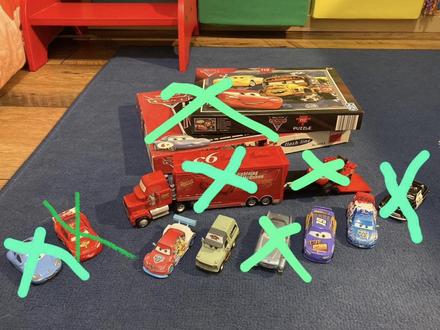 Mcqueen autíčka - cars, 