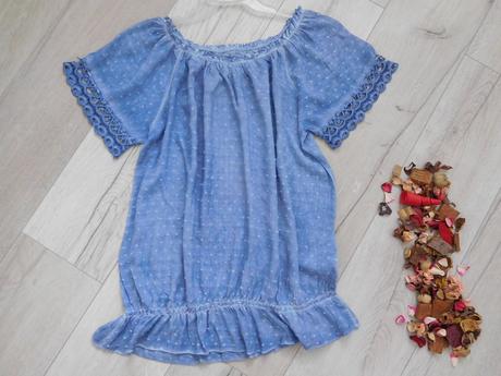 Blúzka svetlo modrá bavlnená dámska l,, l