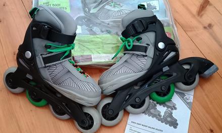 Detské kolieskové korčule, crivit,33