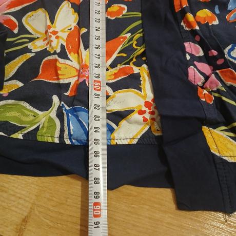 Tmavomodrý kvetovaný župan, tchibo,44