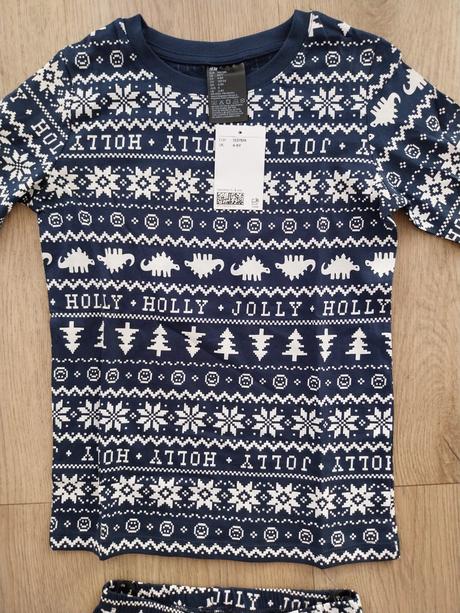 Vianočné pyžamo, h&m,122