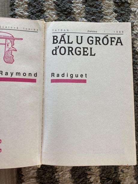 Bál u grófa dorgel radiguet raymond (1988), 