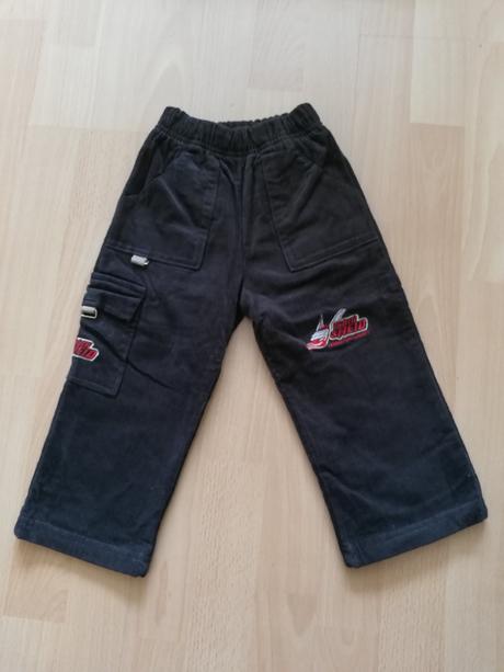 Menčestrové nohavice zateplené vel. 92, 92