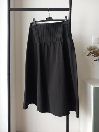 Čierna midi sukňa mango 38/40/m, mango,m