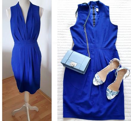 Krásne modré šaty h&m, h&m,36