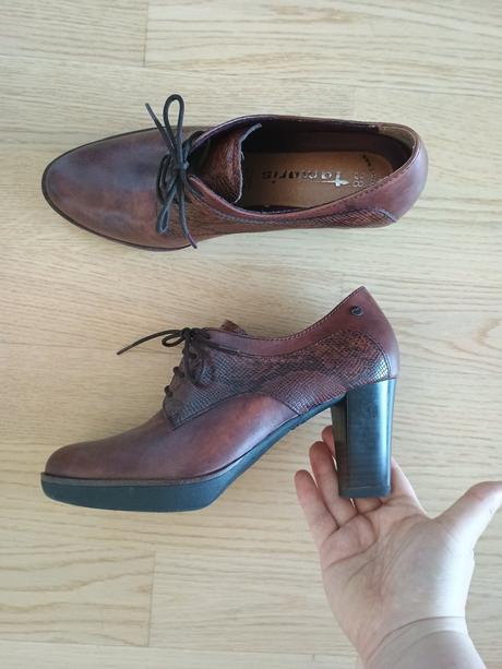 Tamaris kožené členkové topánky, tamaris,38
