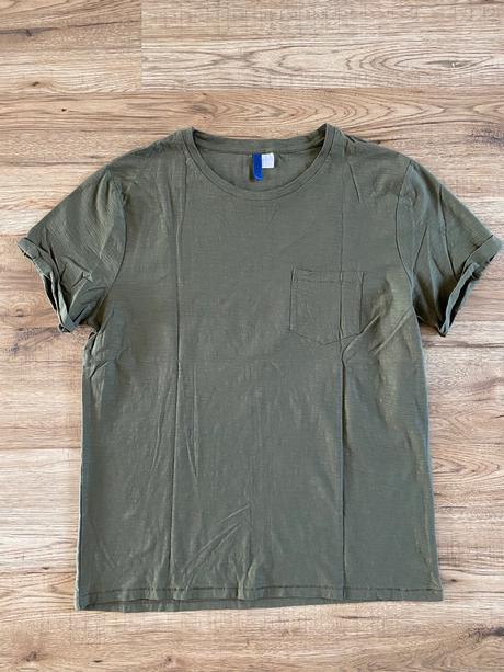 Tričko basic s vreckom, h&m,xl