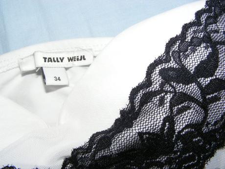 Bielo-čierne púzdrové šaty zn. tally weijl, tally weijl,xs