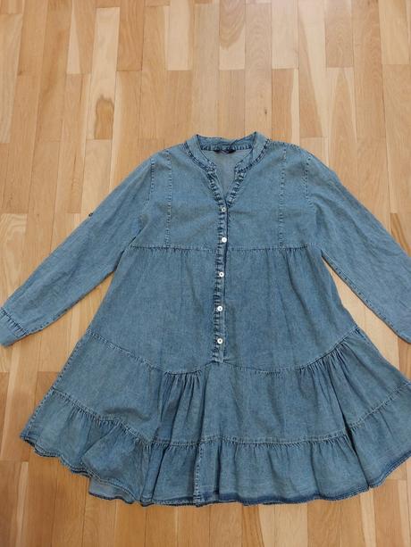 Rifľové šaty veľkosť l, l