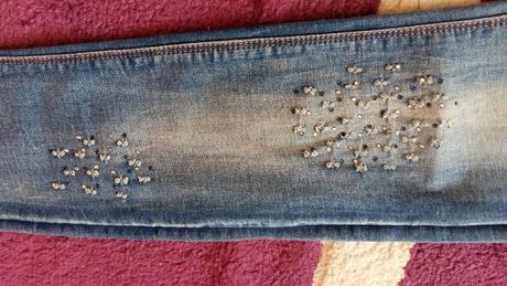 Riflové nohavice, s