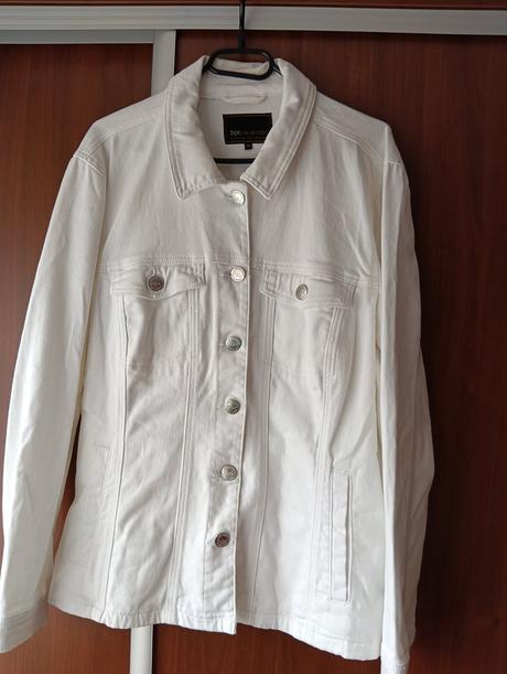 Biela riflové bunda, bonprix,48