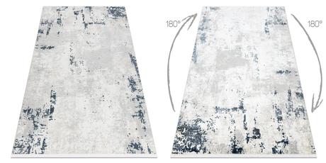 Koberec duke 51378 krém / modrý - betón - 80x150cm,