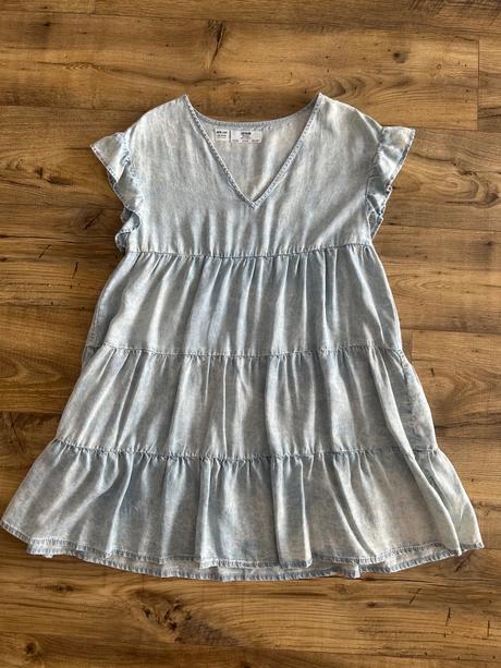 Šaty z tenkej rifloviny, bershka,s