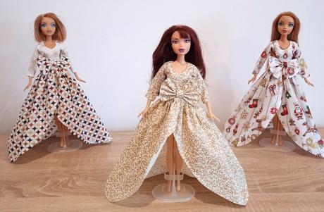 Vianočné šaty pre barbie, 