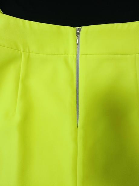 Súprava croptop a sukňa neónovej farby zn. magenta, m