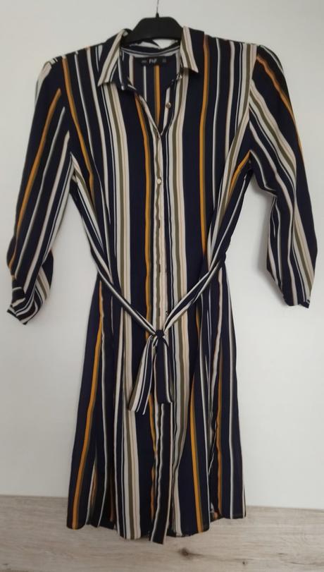 Košeľové pruhované šaty, f&f,m