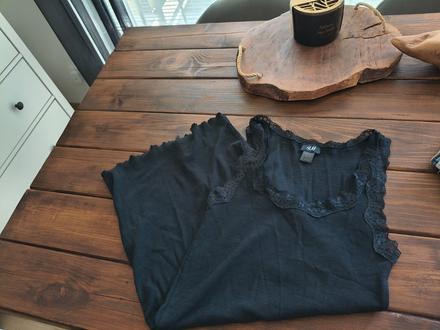 H&m bavlnené elastické minišaty m, h&m,m