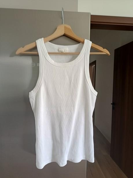 Gina tricot rebrované kvalitné tielko m-l, m