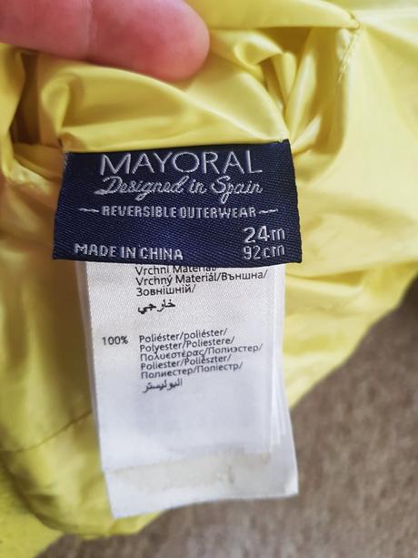 Mayoral obojstanná bunda, mayoral,92