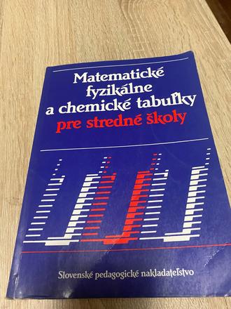 Matematické fyzikálne a chemické tabuľky bohdan kl,