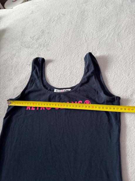 Tielko retro jeans, m