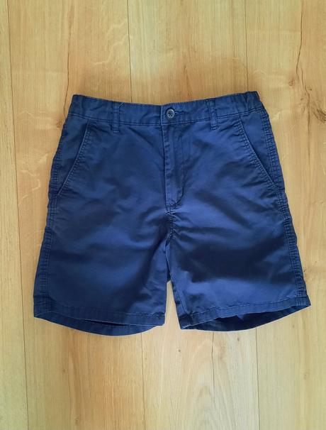 Tmavomodré športovo-elegantné šortky, h&m,134
